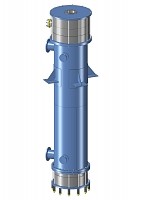 Graphite shell and tube heat exchanger